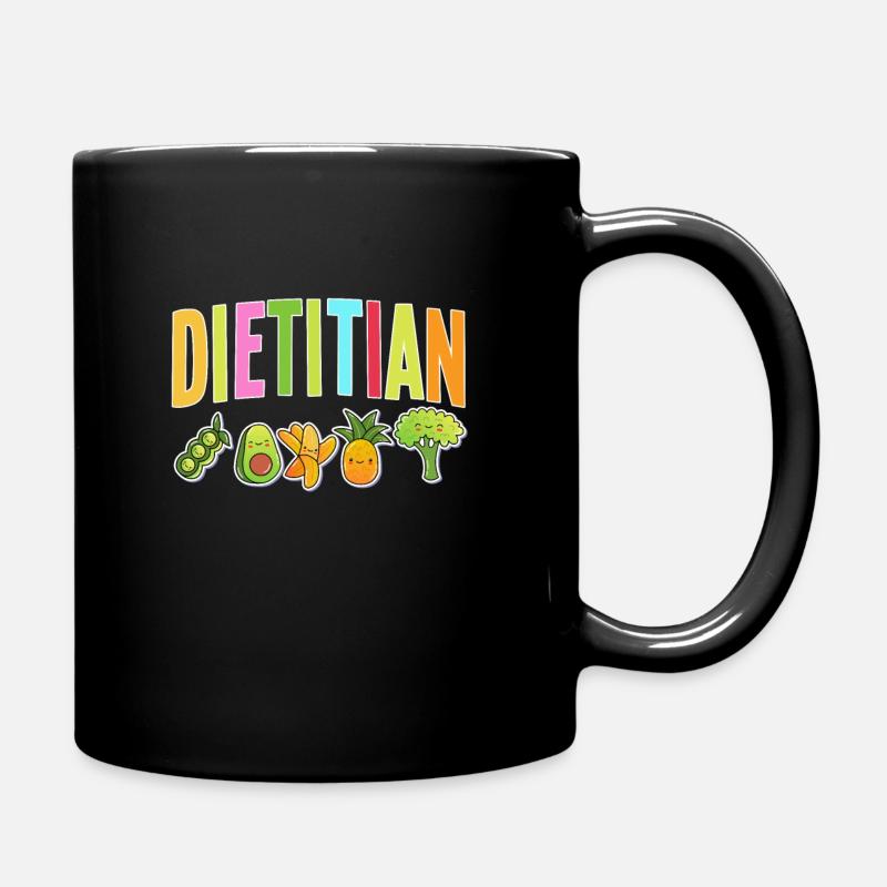 Conception de nutritionniste - Mug uni - noir