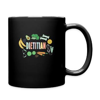 Great nutritionist design - Full Colour Mug - black - Right