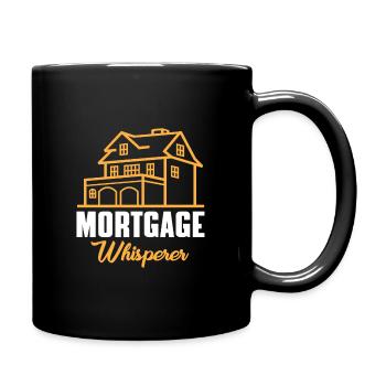 Funny mortgage whisperer - Full Colour Mug - black - Right