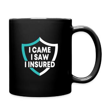 Insurance Agent Design - Full Colour Mug - black - Right
