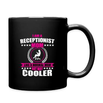 Rezeptionistin Mama Design Für Frauen - Tasse einfarbig - Schwarz - Rechts