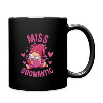 Lustige Gartenzwerge Paare Design Freundin - Tasse einfarbig - Schwarz - Rechts