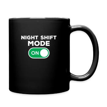 Night Shift Mode On - Full Colour Mug - black - Right