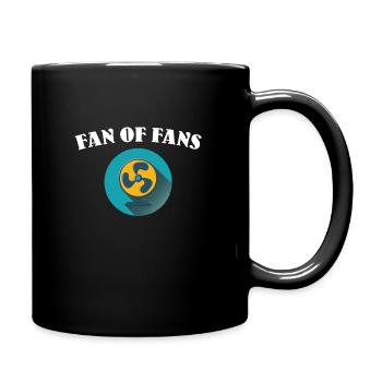 Retro Ferry Clothing Container Ship - Full Colour Mug - black - Right