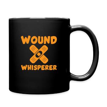 Funny Whisperer Wound Expert - Full Colour Mug - black - Right