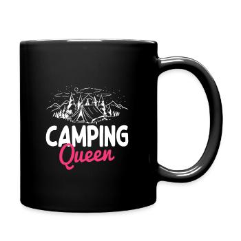 Fun Camping Queen - Mug uni - noir - Droite