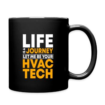 HVAC Technician - Full Colour Mug - black - Right