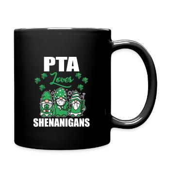 PTA adore la Saint-Patrick irlandaise de Shenanigance - Mug uni - noir - Droite
