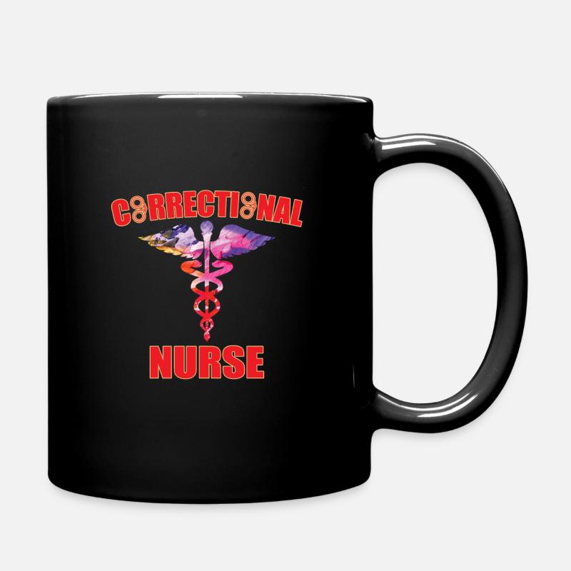 Grande conception d’infirmière correctionnelle - Mug uni - noir