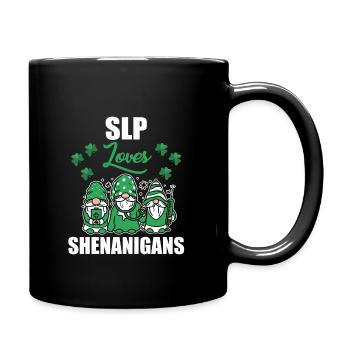 Sprachpathologe Liebt Shenanigans St. Patricks Day - Tasse einfarbig - Schwarz - Rechts