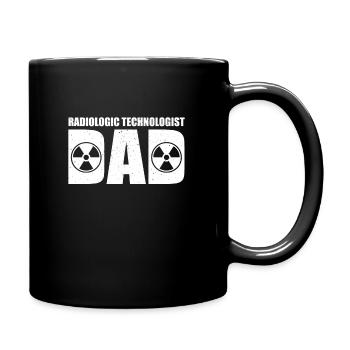 Funny radiology assistant dad - Full Colour Mug - black - Right