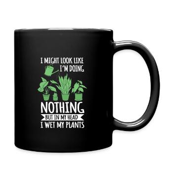 Funny Gardener Plants Design - Full Colour Mug - black - Right