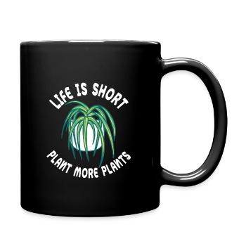 Funny Plants Saying Garden Lover - Full Colour Mug - black - Right