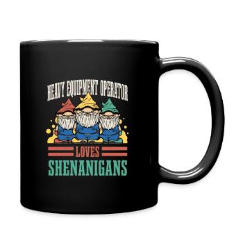 Opérateur de machinerie lourde Fête de la Saint-Patrick - Mug uni - noir - Droite