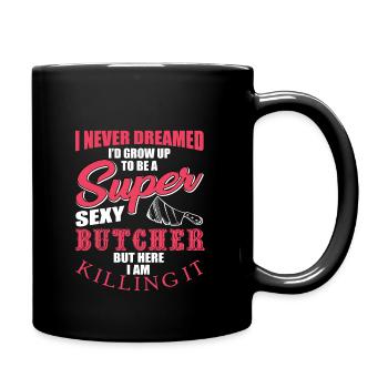 Boucher - Mug uni - noir - Droite