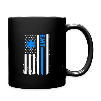 USA Emergency Paramedic America - Full Colour Mug - black - Right