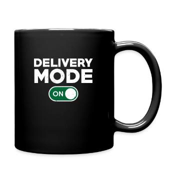 Conception amusante du chauffeur-livreur - Mug uni - noir - Droite