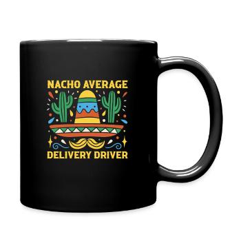 Chauffeur-livreur pas si moyen - Mug uni - noir - Droite