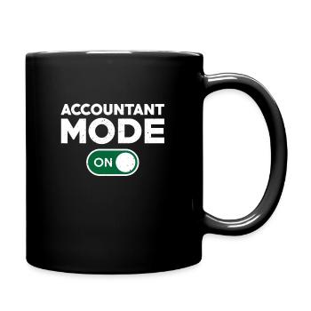 Mode comptable drôle en tenue - Mug uni - noir - Droite
