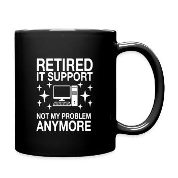 Slogan amusant du support informatique - Mug uni - noir - Droite