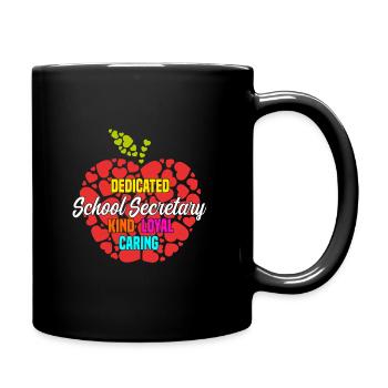 School Secretary Motivation Gift - Full Colour Mug - black - Right