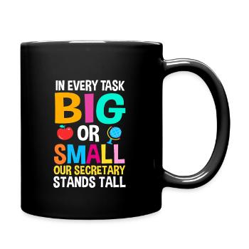 Acknowledgments School Secretary - Full Colour Mug - black - Right