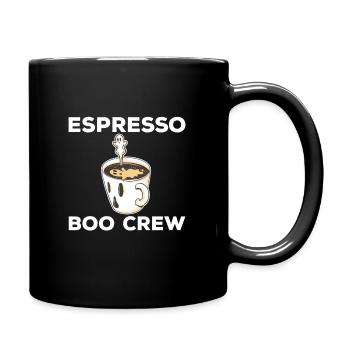 Gruselige Espresso Boo Crew Halloween - Tasse einfarbig - Schwarz - Rechts