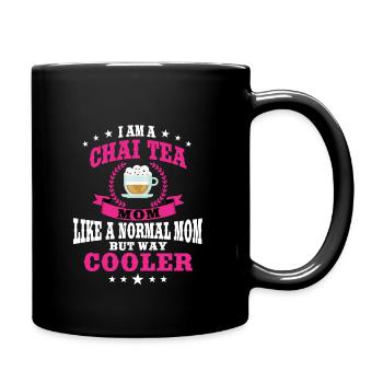 Funny Chai Tea Mom Outfit Women - Full Colour Mug - black - Right