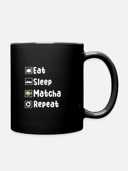 Lustiges Matcha Liebhaber Geschenk - Tasse einfarbig - Schwarz