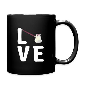 Turkish Coffee Cezve Design - Full Colour Mug - black - Right