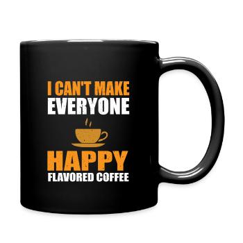 Aromatisierte Kaffeebekleidung Koffeinliebhaber - Tasse einfarbig - Schwarz - Rechts