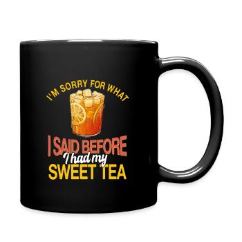 Thé sucré - Mug uni - noir - Droite
