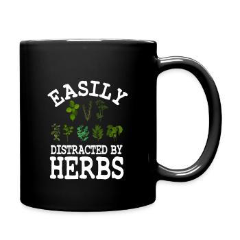 Drôle de cadeau d’amoureux des herbes - Mug uni - noir - Droite