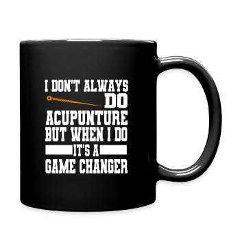 Funny acupuncture saying tcm-praktiker and - Full Colour Mug - black - Right