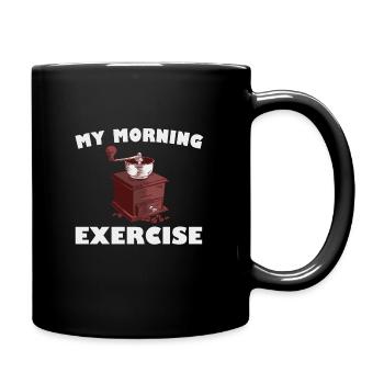 Kaffeemühle Kaffeemahlen - Tasse einfarbig - Schwarz - Rechts