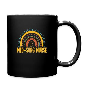 Medical Surgical Nurse Shirt - Full Colour Mug - black - Right