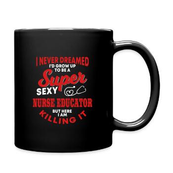 Nurse Instructor Humor - Full Colour Mug - black - Right