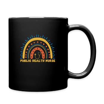 Public Health Nurse - Full Colour Mug - black - Right