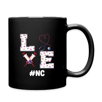 Krankenschwester Berater Shirt - Tasse einfarbig - Schwarz - Rechts