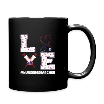 Infirmière scientifique Saint-Valentin - Mug uni - noir - Droite