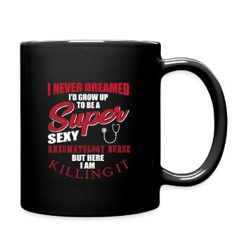 Drôle de tenue d’infirmière en rhumatologie - Mug uni - noir - Droite