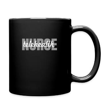Telemedicine Nurse - Full Colour Mug - black - Right