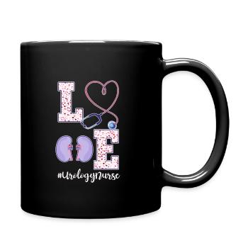 Urology Nurse Valentine's Day Shirt - Full Colour Mug - black - Right