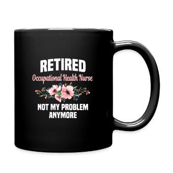 Infirmière en santé du travail à la retraite - Mug uni - noir - Droite