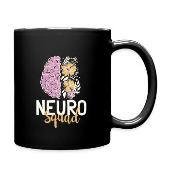 Neuro Squad Neuroscience Brain Outfit - Full Colour Mug - black - Right