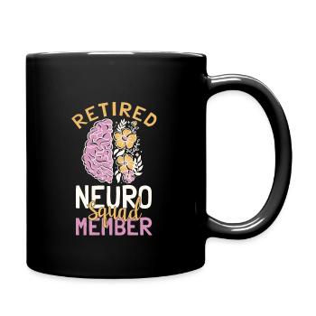 Retired Neuro Squad Member Neurology - Full Colour Mug - black - Right