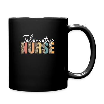 Telemetrie Krankenschwester - Tasse einfarbig - Schwarz - Rechts