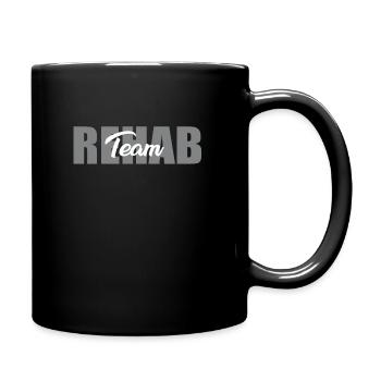 Great rehab team design - Full Colour Mug - black - Right