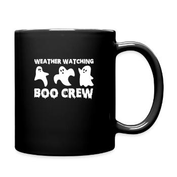 Weather Watcher Boo Crew Halloween Costume - Full Colour Mug - black - Right