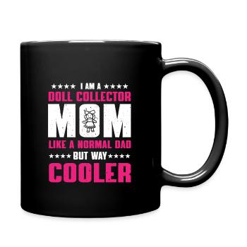 Doll collector mom - Full Colour Mug - black - Right